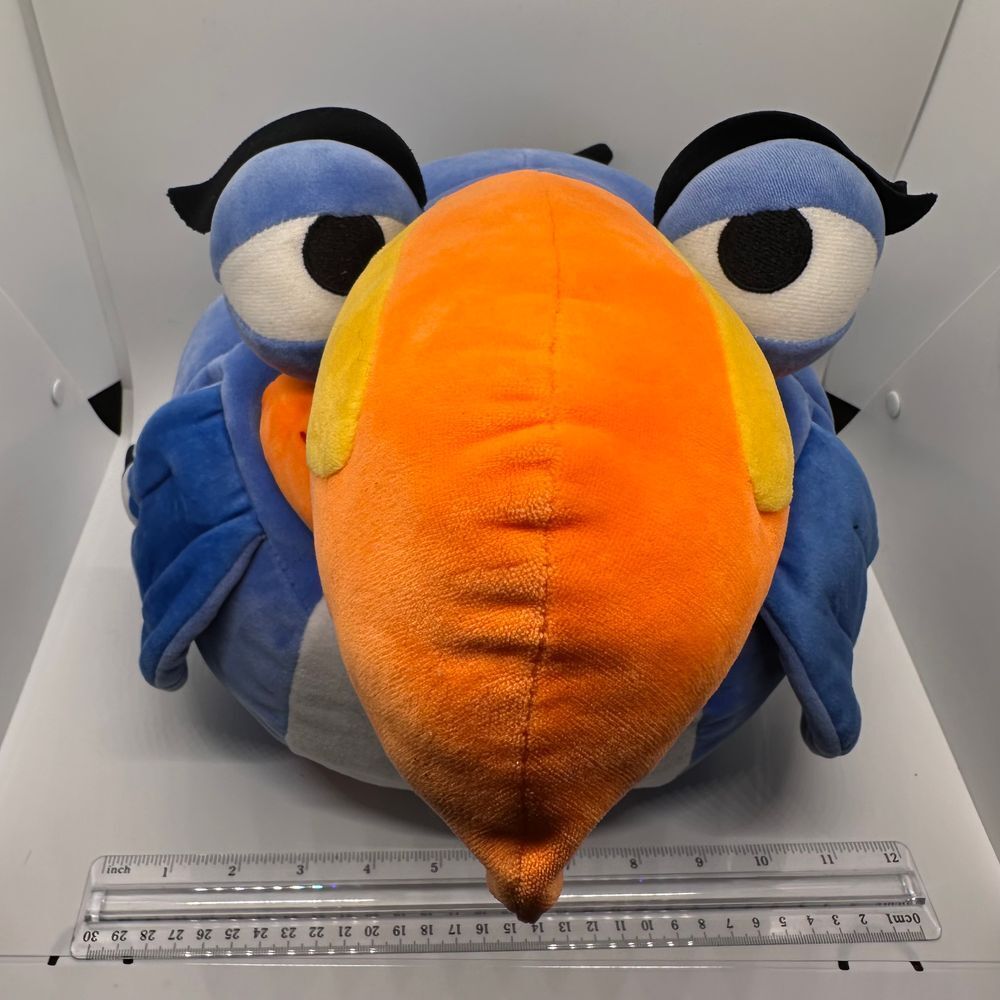 Disney Pixar Lion King Toucan Bird Plush Stuffed Animal Blue Orange 12 inch